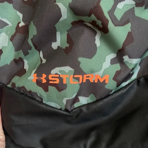Under Armour Storm Backpack - Green Camo and Orange - Picture 2 of 5